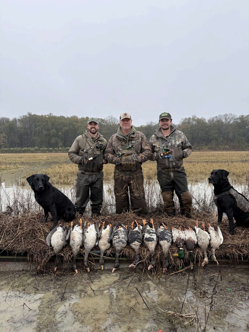 Payton and friends duck hunting